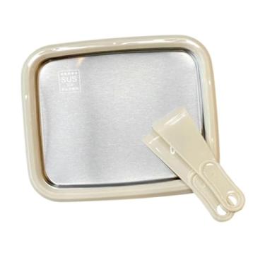 Imagem de ＫＬＫＣＭＳ Máquina de Sorvete Instantâneo, Iogurteira Frita em aço Inoxidável, Ideal para Piqueniques e Quartos de Estudantes, Bege