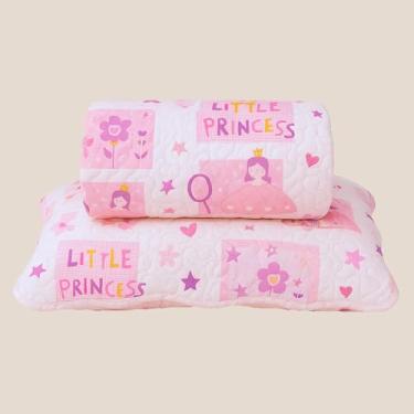 Imagem de Kit Colcha Cobre Leito Infantil Solteiro Estampado 240x160cm Dupla Face 2 Peças Matelado 100% Poliéster Macio e Divertido Sonho de Princesa Cozzilar (Modelo 7)