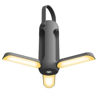 Imagem de Lanterna de Camping Luzes Lâmpada Recarregável com Bateria Grande Capacidade 10000mAh Regulagem Luz Contínua em Três Cor