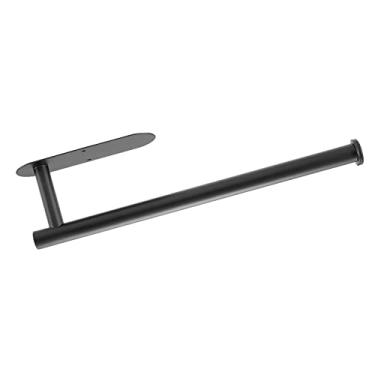 Imagem de Dpofirs Suporte de Toalha de que Economiza Espaço, Fácil Troca, Adesivo, Suporte de Suspensão de Cozinha para Casa (Fundo Oval Longo Preto)