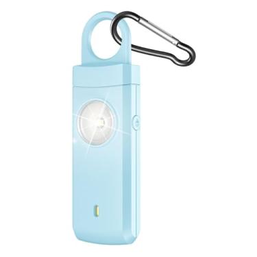 Imagem de Alarme De Segurança Pessoal - 130dB Sirene Alta Equipamento Recarregável Type-C Com Luz LED - Alarme de Autodefesa,para Crianças Meninas Homens Estudantes Corrida ao Ar Livre Viagem Hotel