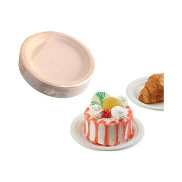 Imagem de Pratos De Papel Descartáveis De Alta Resistência De 9,7 Polegadas, Pac