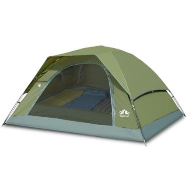 Imagem de Night Cat Barracas de acampamento 1, 2, 3, 4 pessoas com barraca exclusiva para mochila com mosca de chuva, fácil de montar, duas camadas, 2 portas, impermeável, leve, 3-4 pessoas
