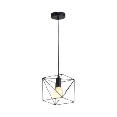 Imagem de Luminária Pendente Vintage Com Estrutura De Ferro, Iluminação Moderna 