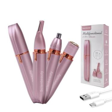 Imagem de Aparador de cabelo Scienbeauty 3 em 1 USB recarregável para mulheres