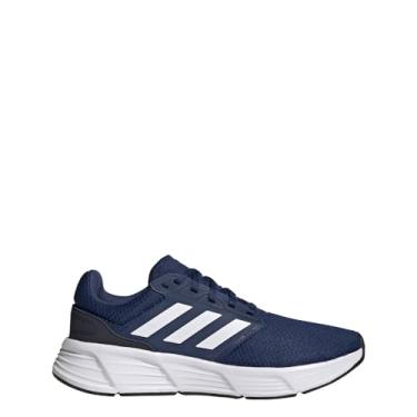 Imagem de adidas Tênis masculino Galaxy 6 com cadarço casual - azul, Tech Indigo/Cloud White/Legend Ink, 42