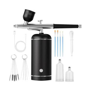 Imagem de Kit De Pistola De Spray Mini Sem Fio Com Compressor Para Pintura, Mode