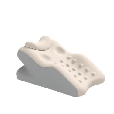 Imagem de YYMIYU Travesseiro de perna de espuma viscoelástica, suporte multifuncional para posição propensa, travesseiro de leitura de encosto de cabeceira (bege)