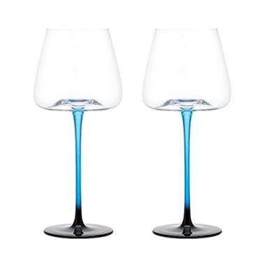 Imagem de Taças de vinho lindas taças de vinho azul haste longa taças de vinho tinto taças de champanhe 520ml/499.0 g personalizar