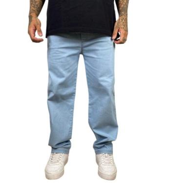 Imagem de Calça Jeans Masculina Balão Baggy Dazzling Reta, Jeans claro, M