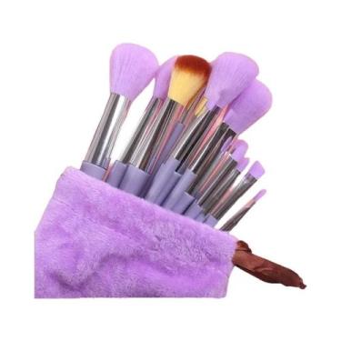 Imagem de Conjunto De 13 Pincéis De Maquiagem Ultra Macios Para Pó Solto, Sombra