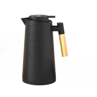 Imagem de Garrafa Térmica Com Termômetro Ideal Para Café Chás E Água(Preto)