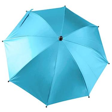 Imagem de Para-soleira Universal para Carrinho de Bebê com Proteção UV Protetor Solar Rotativo 360 Passeio e Instalação Fácil Revestimento Vinil