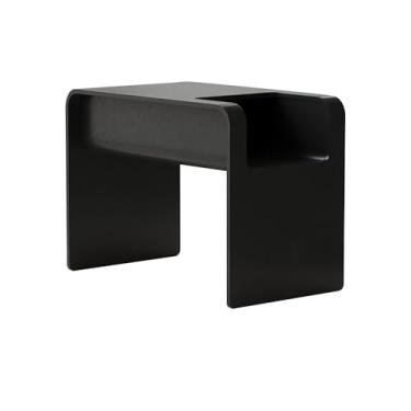 Imagem de Mesa lateral simples, sofá, café, sala de estar, canto, quarto, mesa de cabeceira, armazenamento, móveis domésticos (preto)