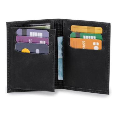 Imagem de Porta Documentos Couro Legítimo Carteira para Crlv/cnh/rg/cartões/cédu