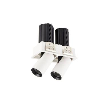 Imagem de Spot De Embutir Retrátil Nordecor Aiva Duo Led Alto Irc 97 Bivolt Branco - 2700k - Luz Amarela