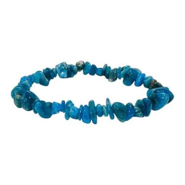 Imagem de Pulseira Natural Pedra Apatita Em Cascalho - Equilíbrio Pedras Naturai