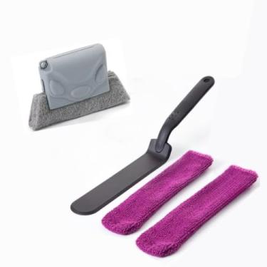 Imagem de KIT Limpeza de Vãos Limpa Box + Limpador Janela Escova Limpeza Cantos Remove Sujeira de Vãos e Frestas Kit Limpador para Box de Banheiro, Janelas e Superfícies(Limpa Vãos + 1 Escova)