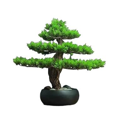 Imagem de Bonsai falso de plantas falsas pinheiro bem-vindo decoração de pinheiro de boas-vindas mesa de escritório sala de estar varanda armário decoração decoração