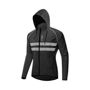 Imagem de Jaqueta Corta-Vento Refletiva E Compactável Para Ciclismo Masculino, I
