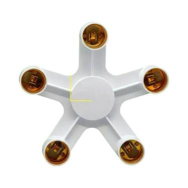 Imagem de Adaptador Divisor De Soquete De Lâmpada E27 2 Em 1 3 Em 1 4 Em 1 5 Em 