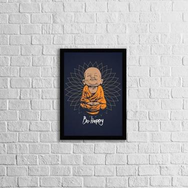 Imagem de Quadro Decorativo Buda Baby - Be Happy 24X18Cm
