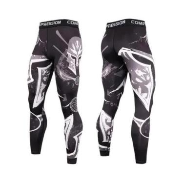 Imagem de Calças De Compressão Masculinas Para Corrida, Leggings Esportivas Para