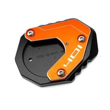 Imagem de Anti-derrapante Para husqvarna vitpilen 401 svartpilen 250 2018-22 2023 kickstand almofada pé suporte lateral extensão placa de(Orange 401)