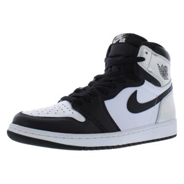 Imagem de Nike Tênis feminino Air Jordan 1 Mid SE, Preto metálico prata branco Bl, 34