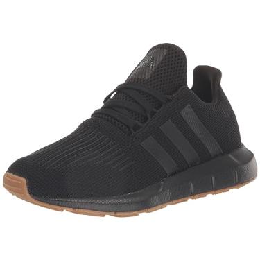 Imagem de adidas Tênis infantil unissex Swift Run 1.0, Preto/Preto/Preto, 6 Big Kid