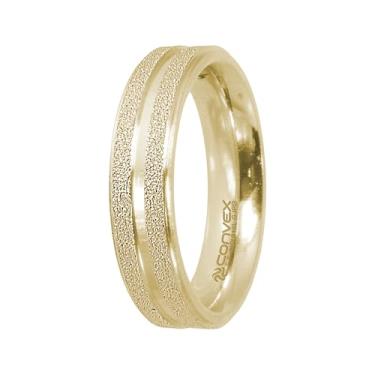 Imagem de Aliança de Aço Magnet S Gold Ipg Dourado com Gtr 5mm