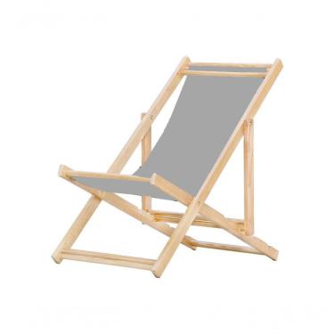 Imagem de Cadeira Espreguiçadeira Preguiçosa Dobrável S-b-cinza