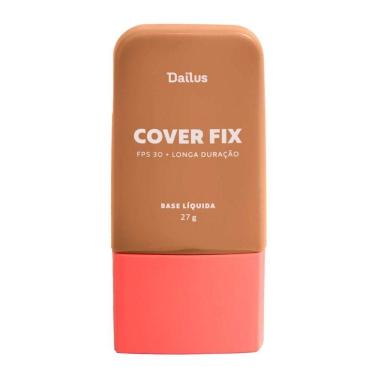 Imagem de Base Líquida Cover Fix 30ml Dailus Cobertura Perfeita e Alta Fixação D8 Médio