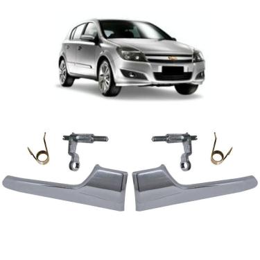 Imagem de Par Maçaneta Gatilho Interno Cromado Portas Traseiras Vectra