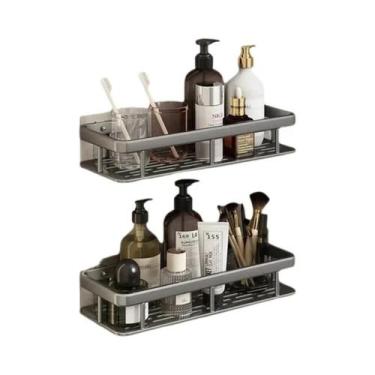 Imagem de Prateleira De Banheiro Em Liga De Alumínio Sem Furos 1/2/3 Peças, Supo