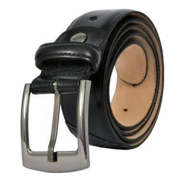 Imagem de Cinto Social Masculino Casual De Couro Com Fivela Clássica Ideal Para 
