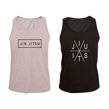 Imagem de KIT 2 Regata Ragor Algodão Luta Jiu Jitsu Treino-Masculino