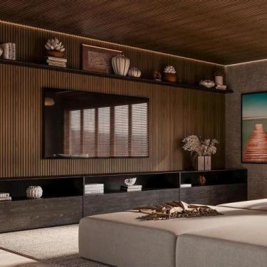 Imagem de Painel Ripado Laminado De Eva Meu Rodapé Madeto Nogueira Nat - MEU ROD