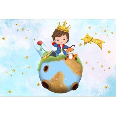 Imagem de Painel de Tecido Sublimado Pequeno Príncipe Baby Cabelo Castanho - Fab