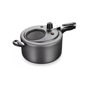 Imagem de Panela de Pressão com Visor 6,0 Litros Modelo Exclusivo Mta, GRAFITE, 