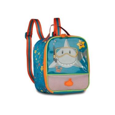 Imagem de Lancheira Escolar Infantil Térmica Tubarão Estampa - Clyo Style
