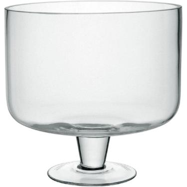 Imagem de FRUTEIRA DECORATIVO CENTRO DE MESA HOME&CO COM PE VIDRO 19x19x19cm TRANSPARENTE