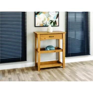 Imagem de Aparador para Sala de Jantar Bella 1 Gaveta com Vidro 93cm Pés em Made