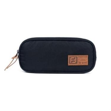 Imagem de Estojo Escolar Grande Resistente Juvenil Divisórias Preto-Unissex