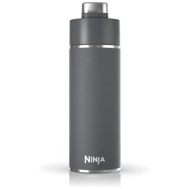 Imagem de Garrafa Térmica para Água 710mL em Aço Inoxidável, à Prova de Vazamentos e Aguenta Quente por Horas, Ninja DW2401GY, Cinza