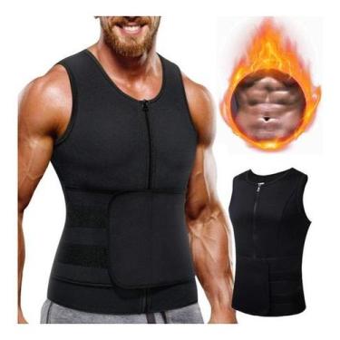 Imagem de Faixa Abdominal Colete Postura Masculino De Ziper Ajustavel - ZIPPER V