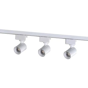 Imagem de Kit Trilho Led 1m Foxlux 3 Spots 5w 3000k Branco Bivolt