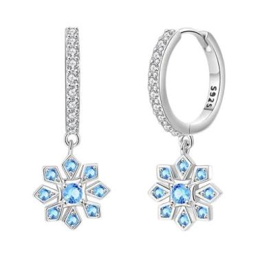 Imagem de Brincos De Prata Esterlina 925 Com Estrelas Rosa E Conchas Florais Par