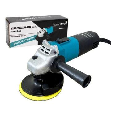 Imagem de Esmerilhadeira Angular Lixadeira 820w Importway Azul 220v, 220V