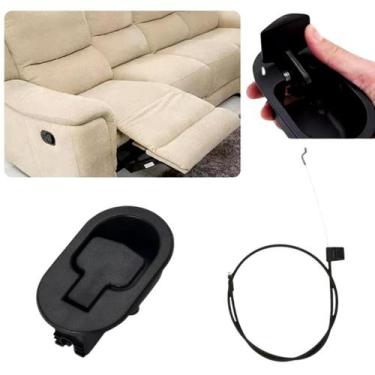 Imagem de Puxador Gatilho Lateral Para Sofá E Poltrona Reclinável Com Cabo 94cm 